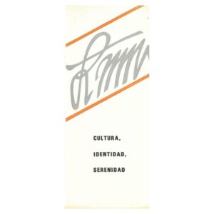 Folleto - Cultura, identidad, serenidad (S.F.)